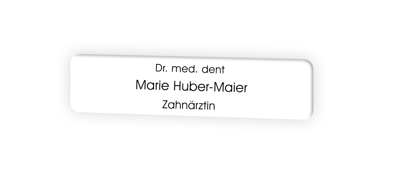 Praxisschild TYP FULDA - (ABGERUNDET)