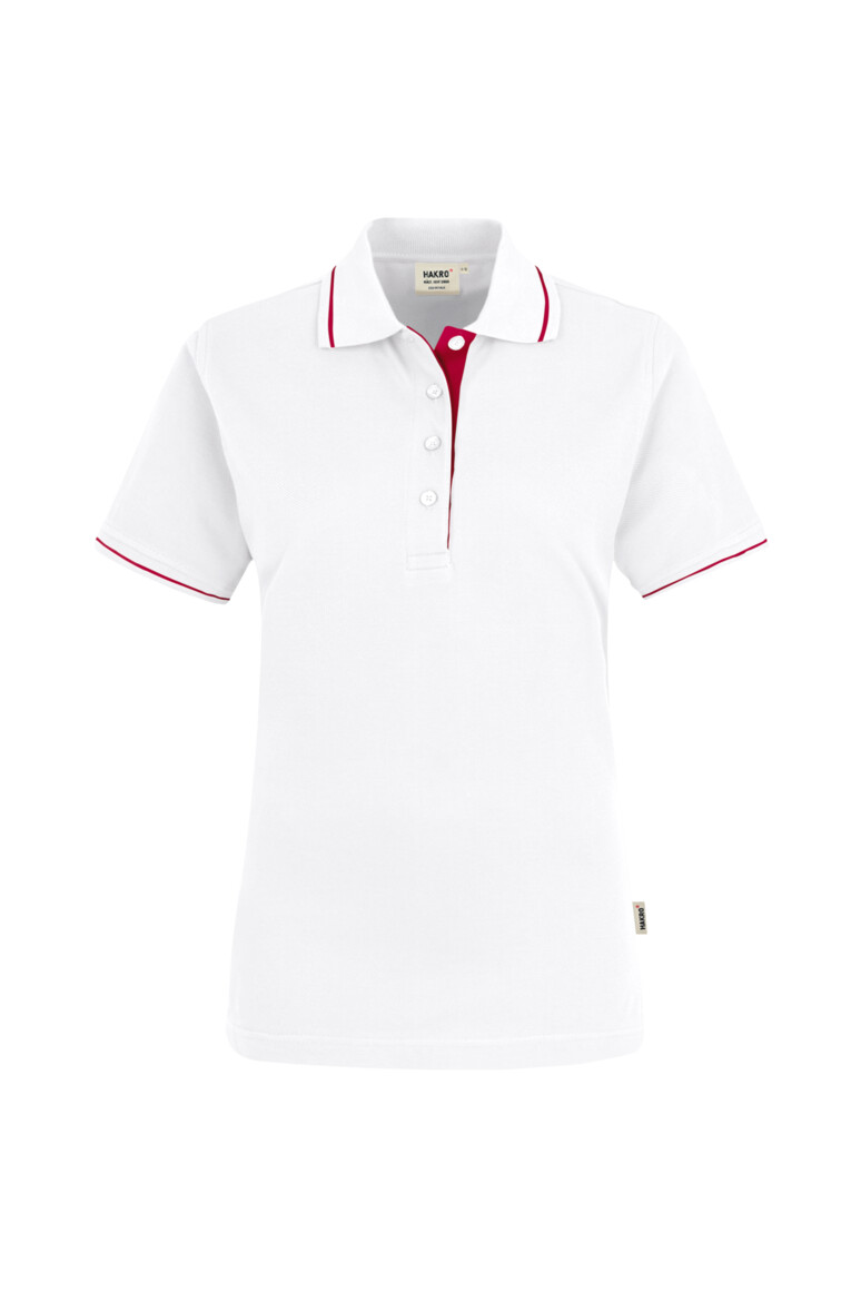 Modell 6203 HAKRO Damen Poloshirt 2-farbig