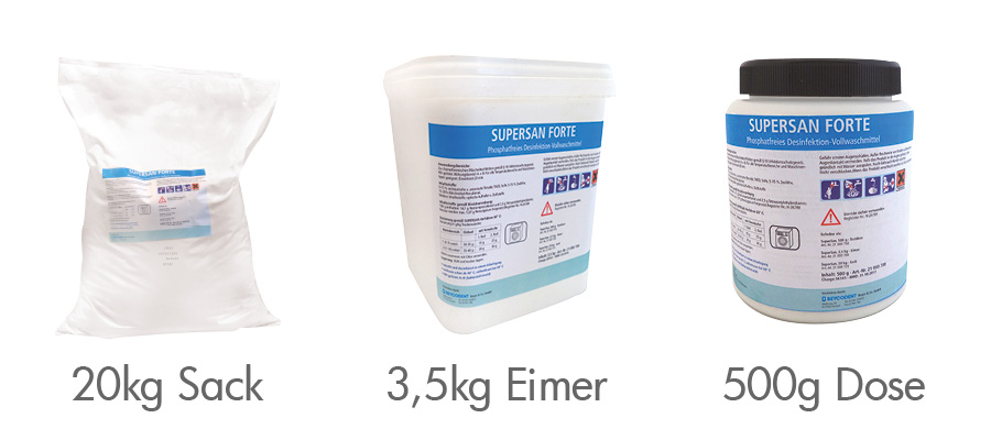 SuperSan forte 20 kg, Desinfektions-Vollwaschmittel