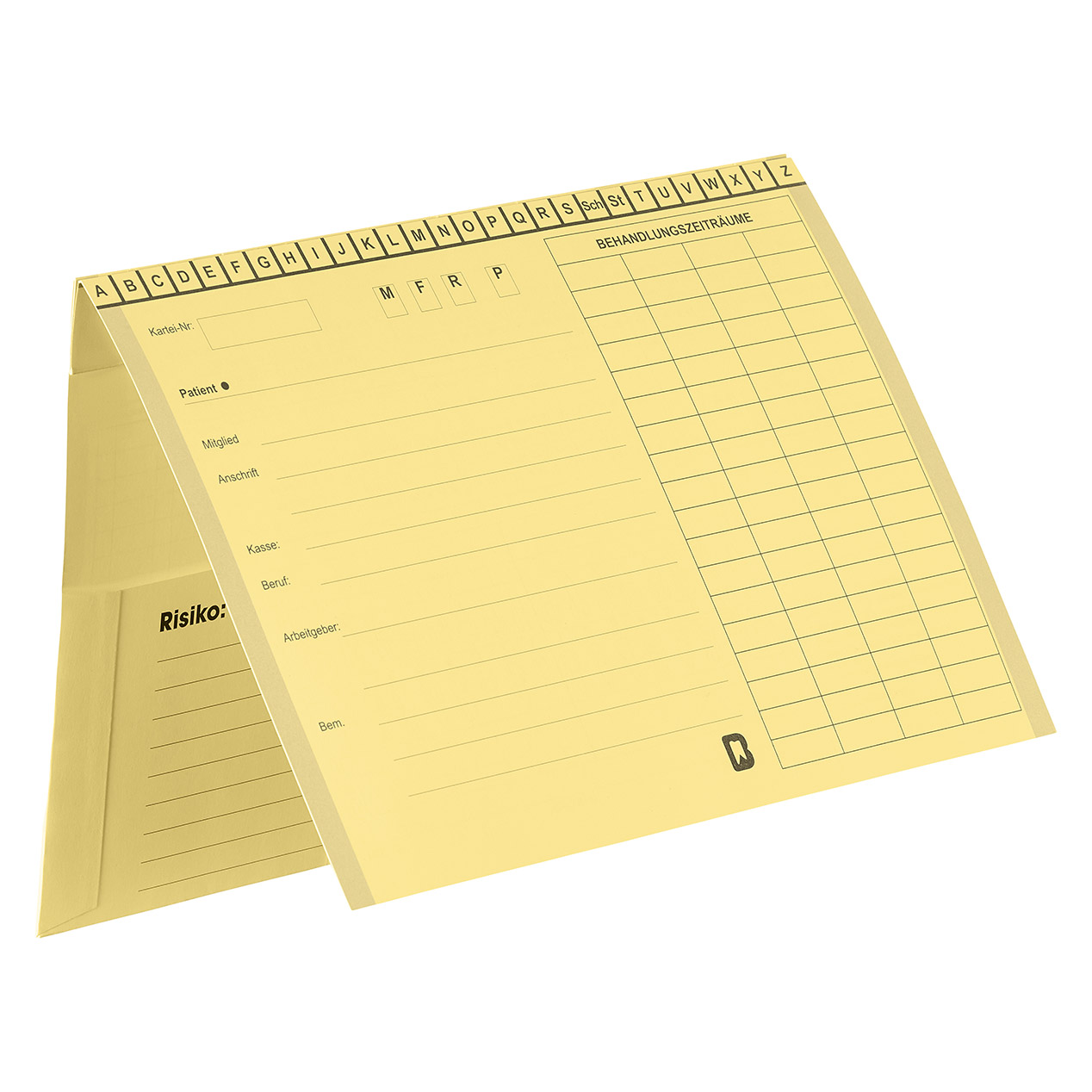 Kartei A5/SL ohne Heftzunge, Karteikarte, Karteimappe