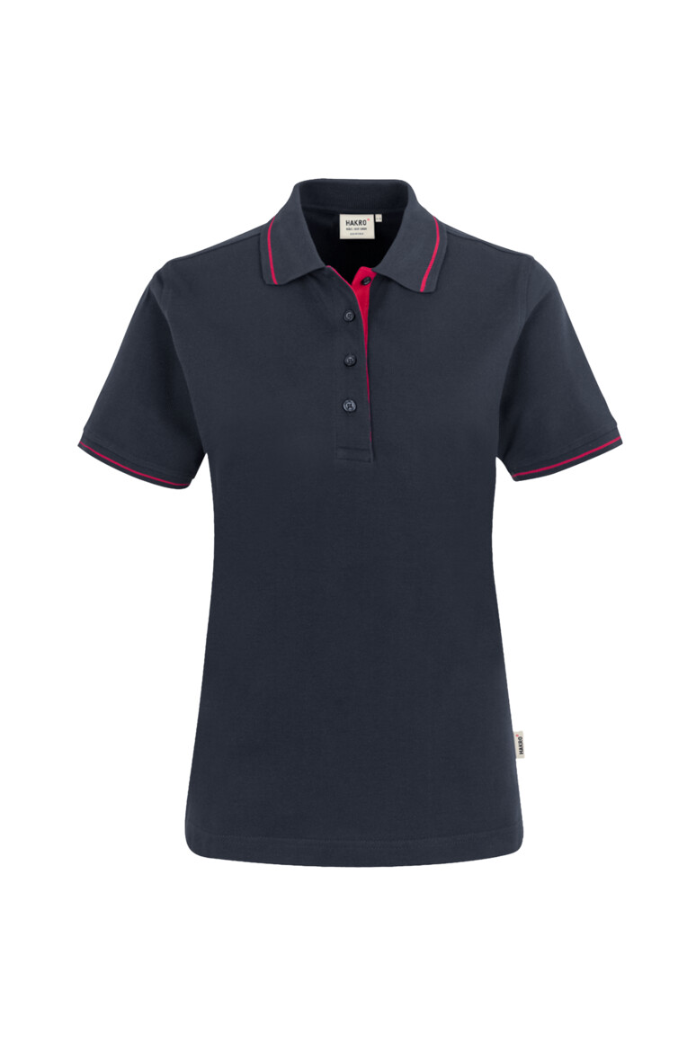 Modell 6203 HAKRO Damen Poloshirt 2-farbig