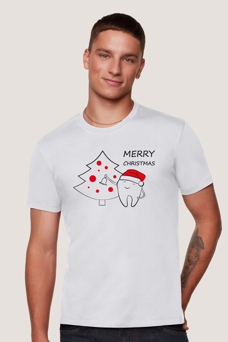 Unisex Weihnachts-Print-Shirt Motiv 1