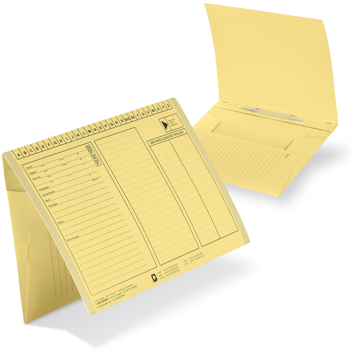 Karteimappe A4 universal farbig, DIN 821