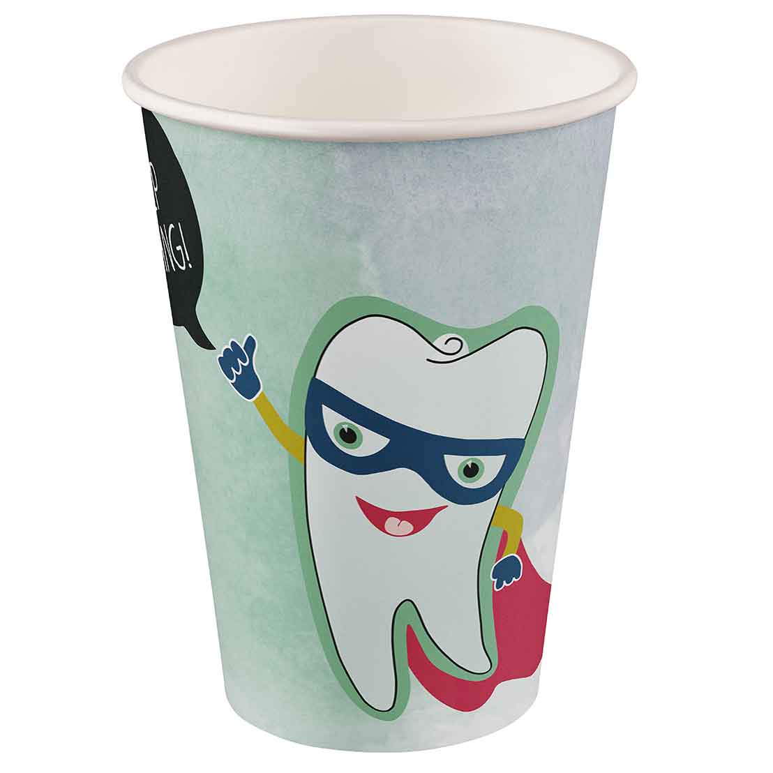 Mundspülbecher Hartpapier, recyclebar, Zahndesign Keep Smiling, 180ml