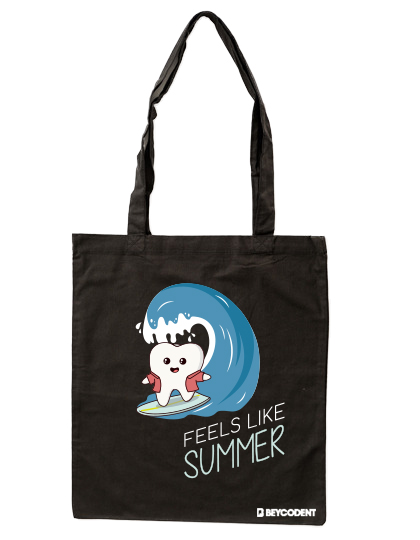Baumwolltasche Surf & Smile