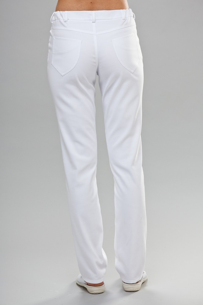 Modell 7050 Damen Röhrenhose weiß