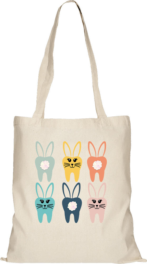 Baumwolltasche Hasenzahnbande
