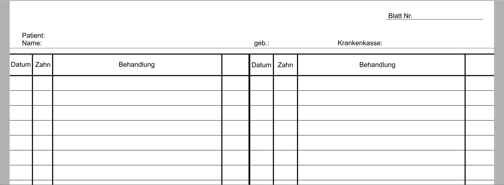 Einlegeblatt C 1000 Stück