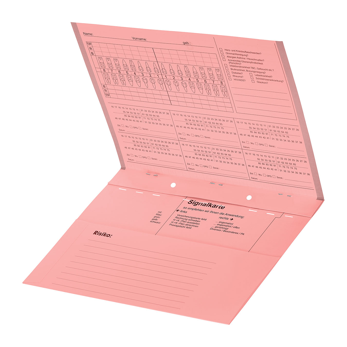 Kartei A5/SL ohne Heftzunge, Karteikarte, Karteimappe