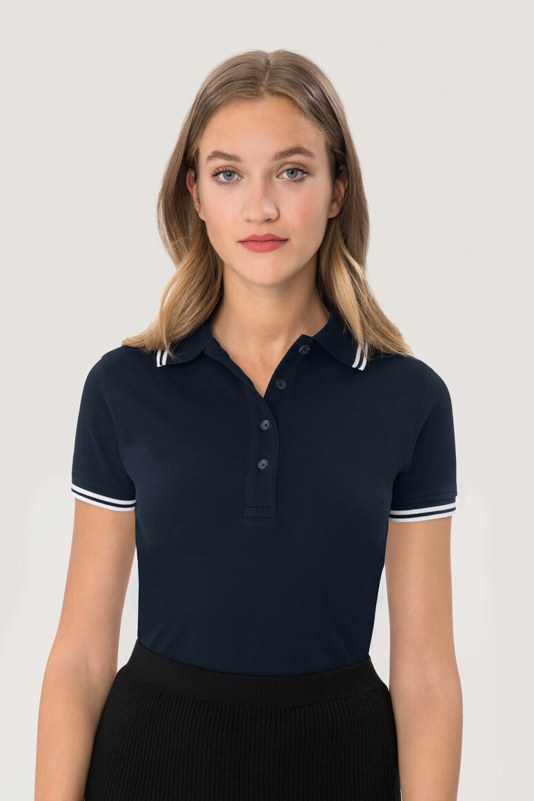 Modell 6205 HAKRO Damen Poloshirt Twin-Stripe