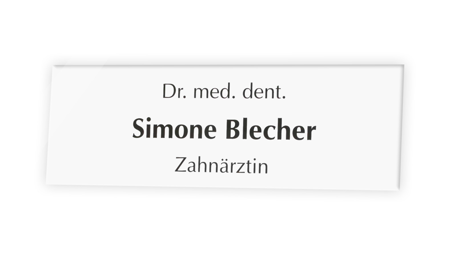 Praxisschild TYP BREMEN - (RECHTECK)