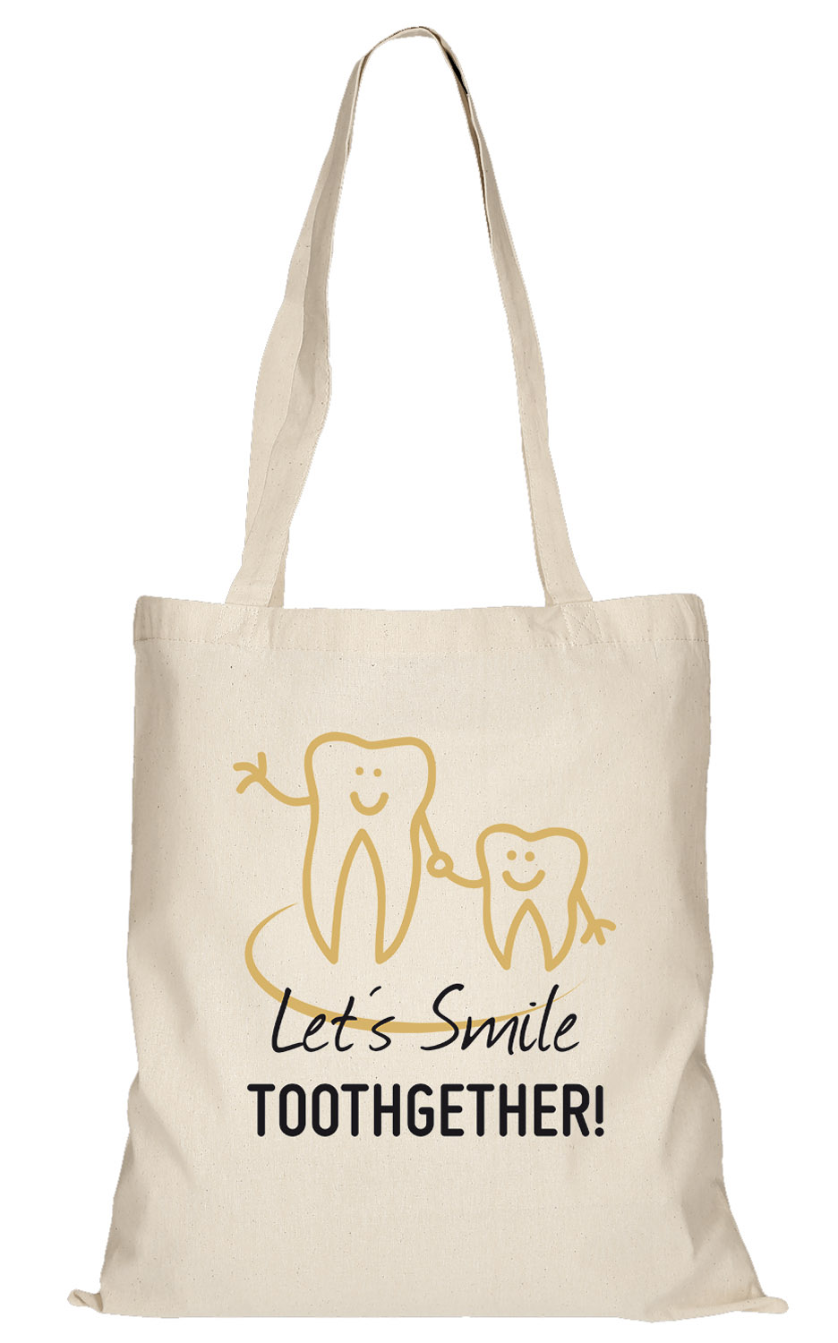 Baumwolltasche "Let´s smile toothgether"
