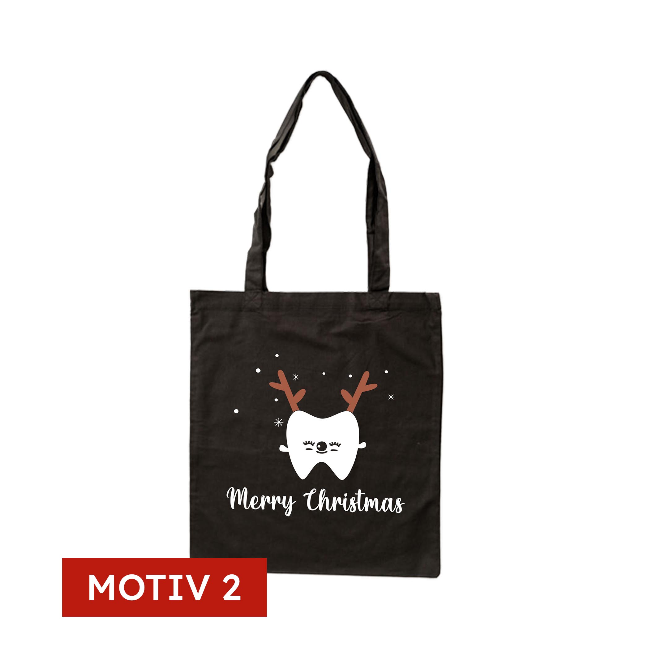 Baumwolltasche mit Weihnachts-Motiv 