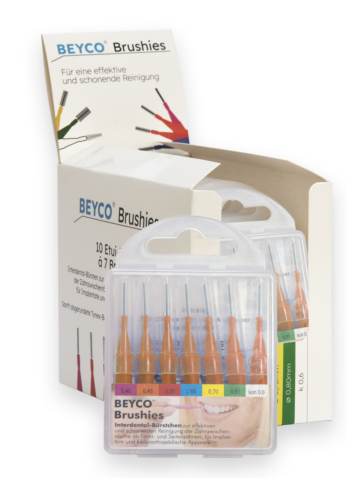 Interdentalbürsten Brushies, Praxispack Display 10 x 7 Stk.