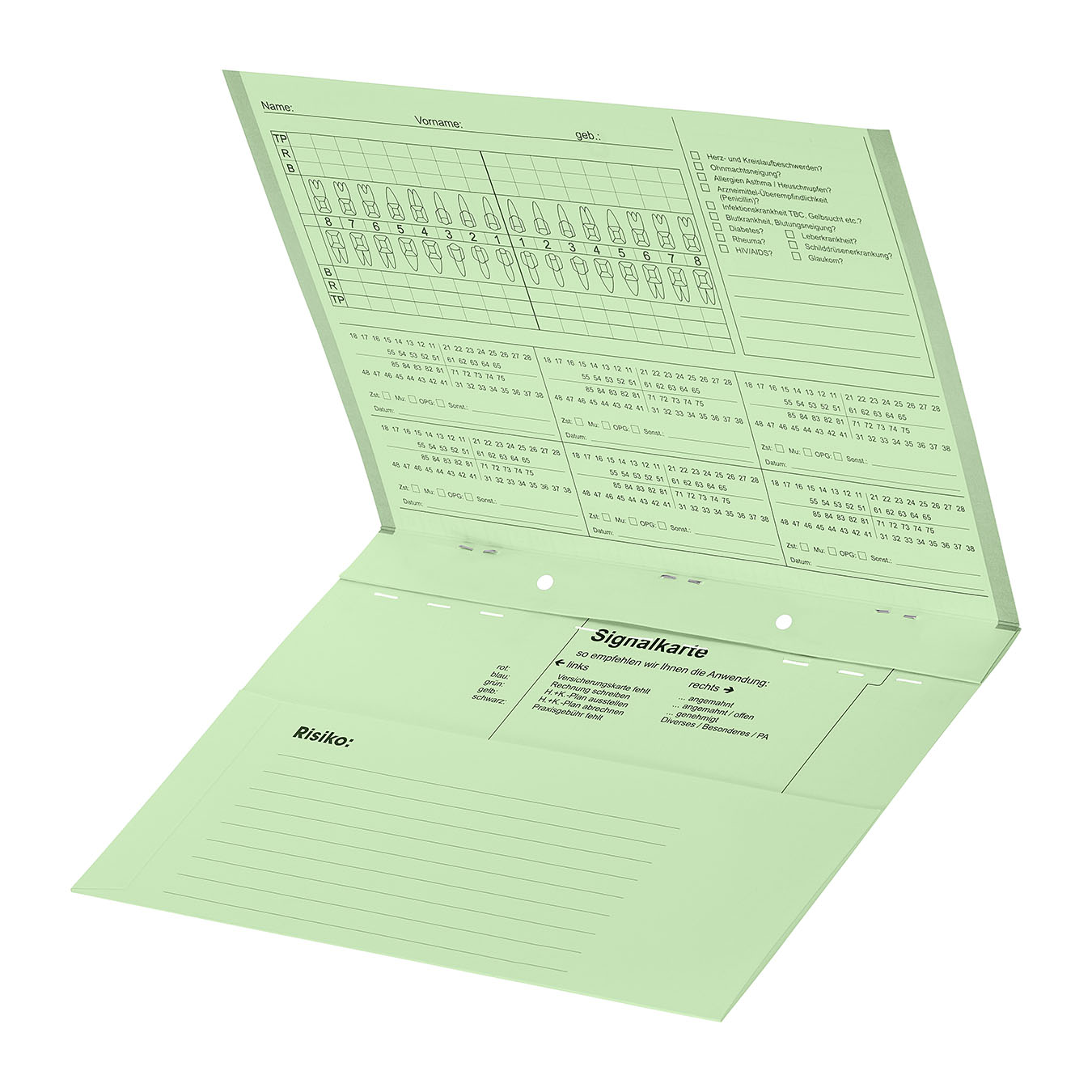 Kartei A5/SL ohne Heftzunge, Karteikarte, Karteimappe