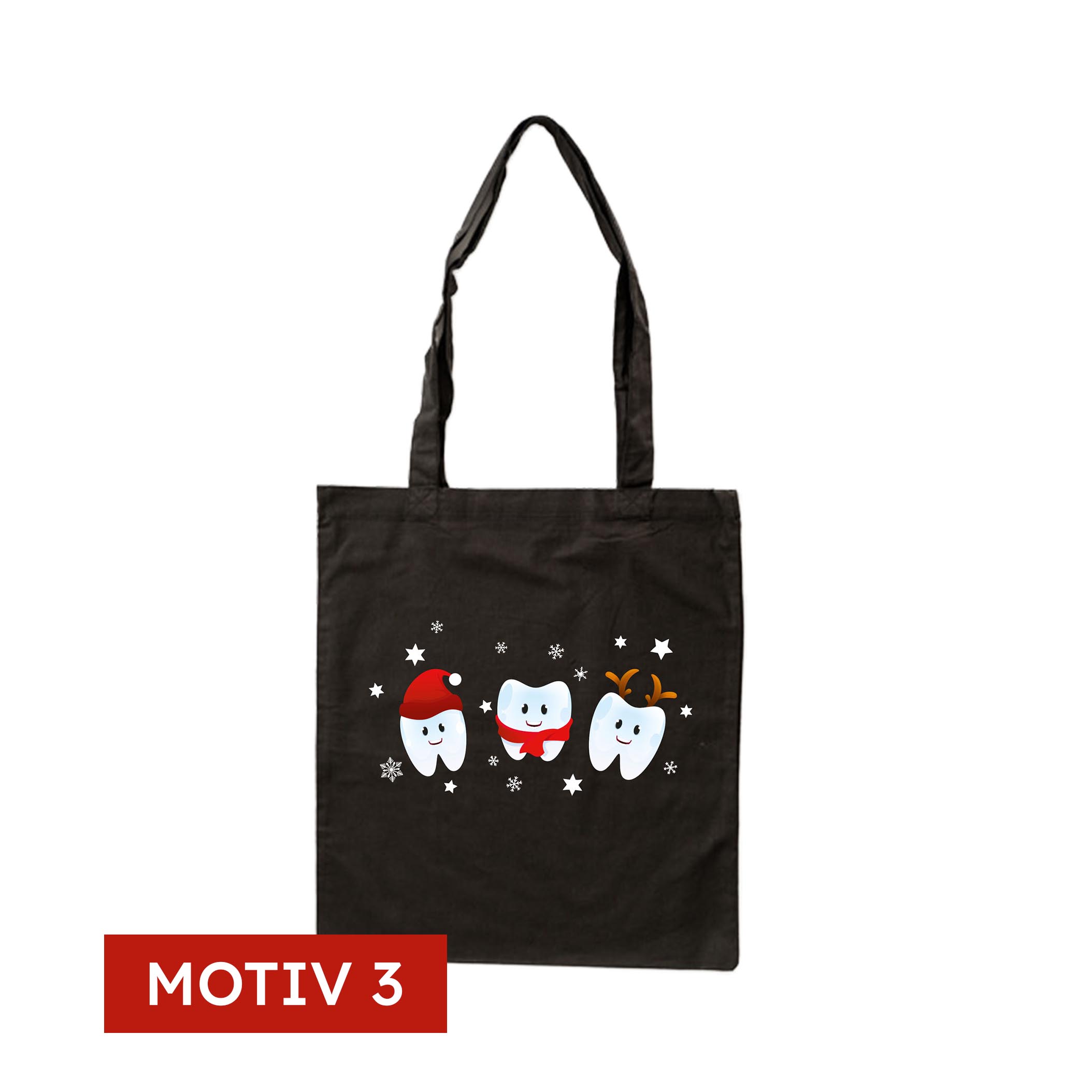 Baumwolltasche mit Weihnachts-Motiv 