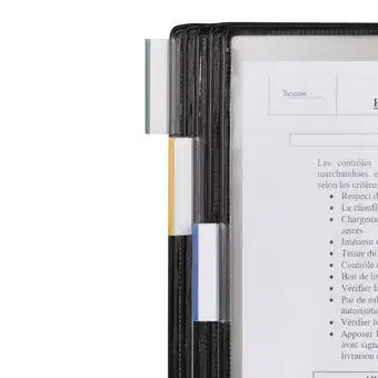 Sichtreiter für QM-Klapptafel-System