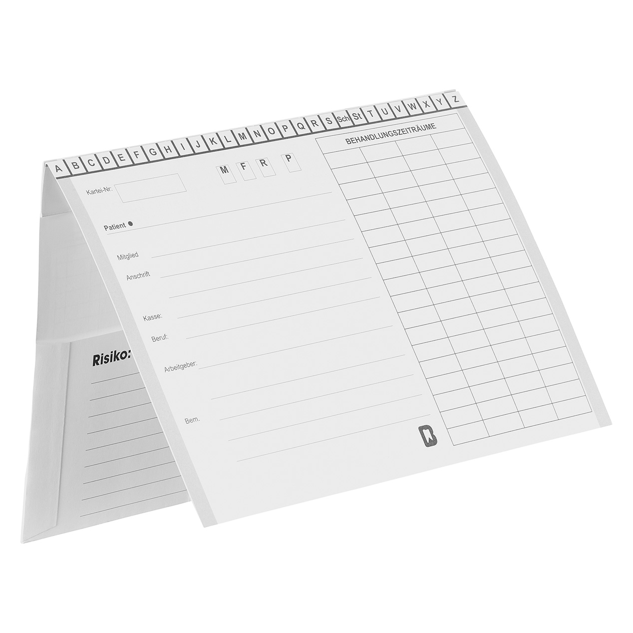 Kartei A5/SL ohne Heftzunge, Karteikarte, Karteimappe