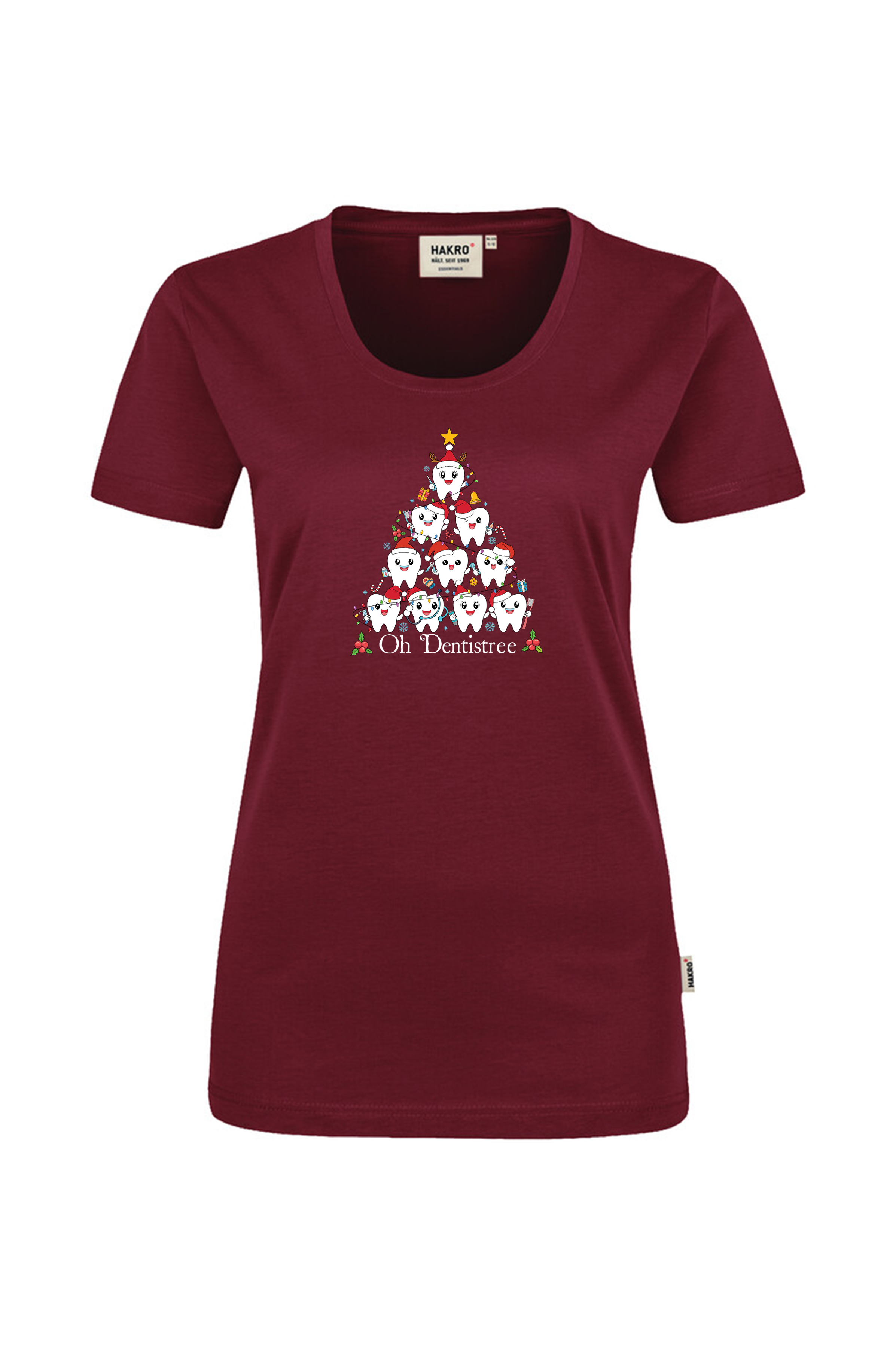 Damen Weihnachts-Print-Shirt Motiv 5