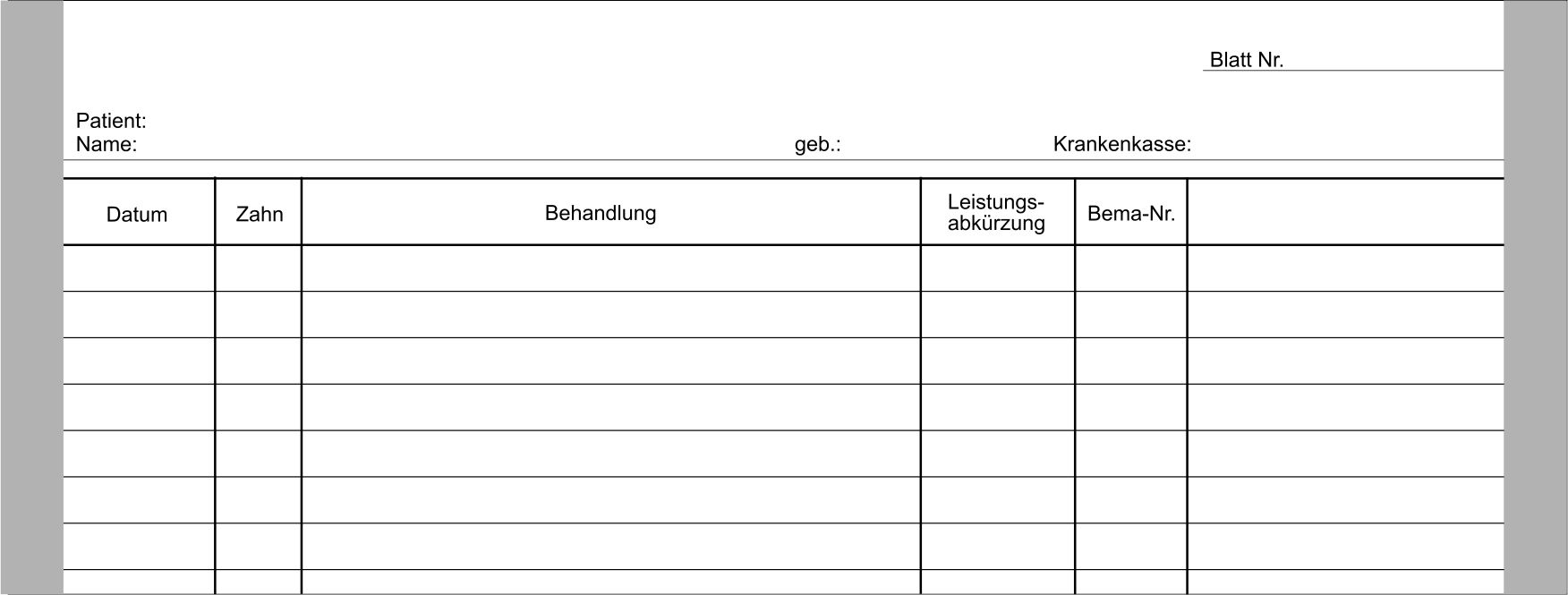 Einlegeblatt B 1000 Stück