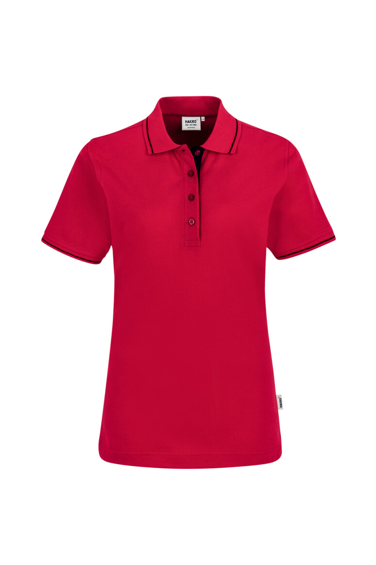Modell 6203 HAKRO Damen Poloshirt 2-farbig