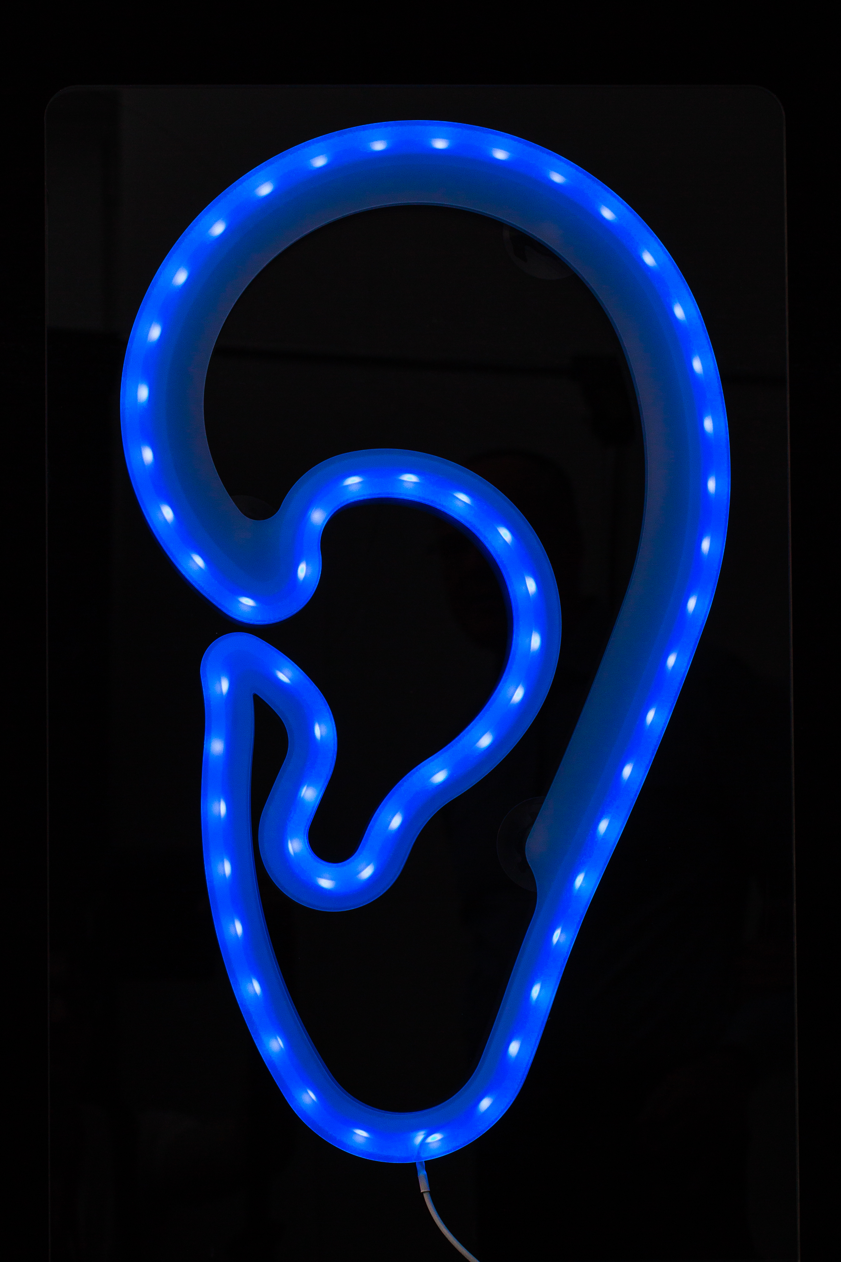 LED-Leuchtohr window AKUSTIK Werbung