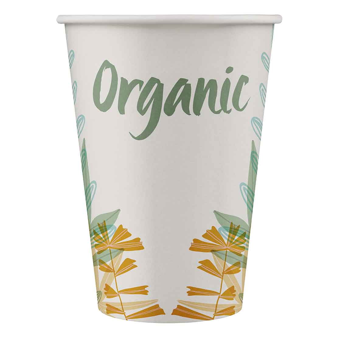 Bio-Hartpapierbecher, flower, PLA