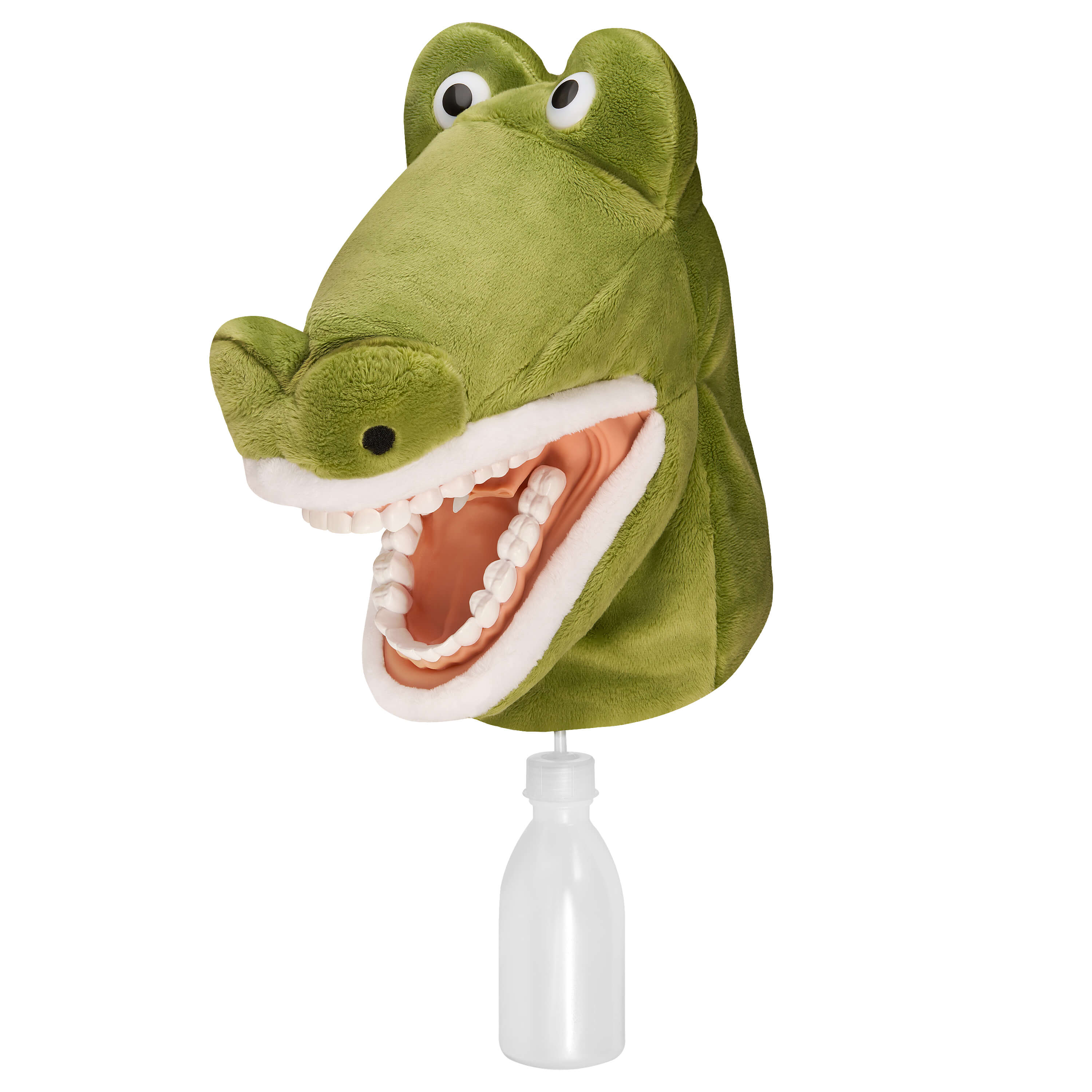 Kroko Zahnputz-Lernpuppe m. Wasserspritze