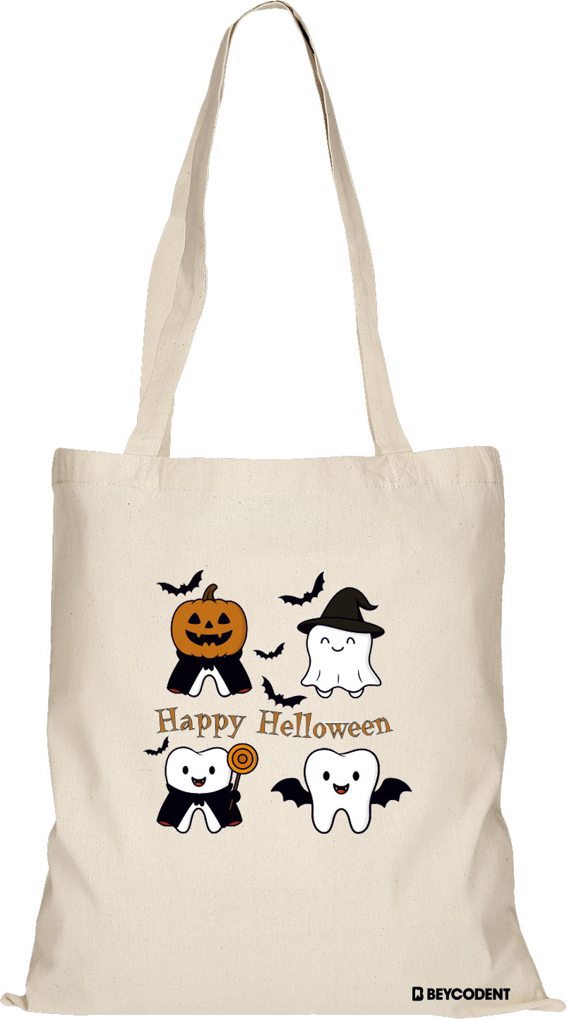 Baumwolltasche "Happy Halloween"