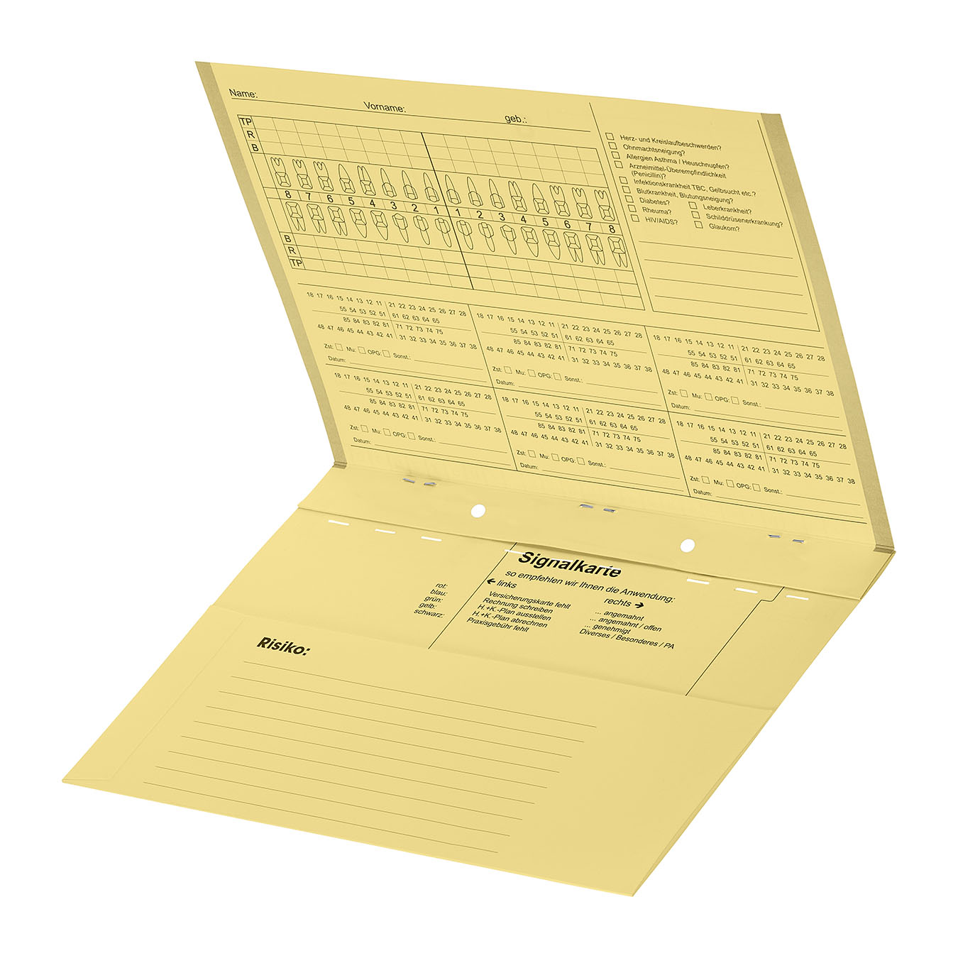 Kartei A5/SL ohne Heftzunge, Karteikarte, Karteimappe