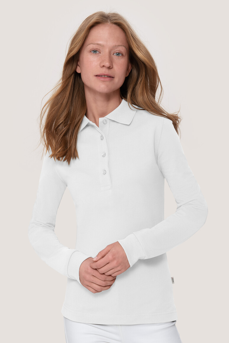 Modell 6215 HAKRO Damen Longsleeve-Poloshirt Mikralinar®