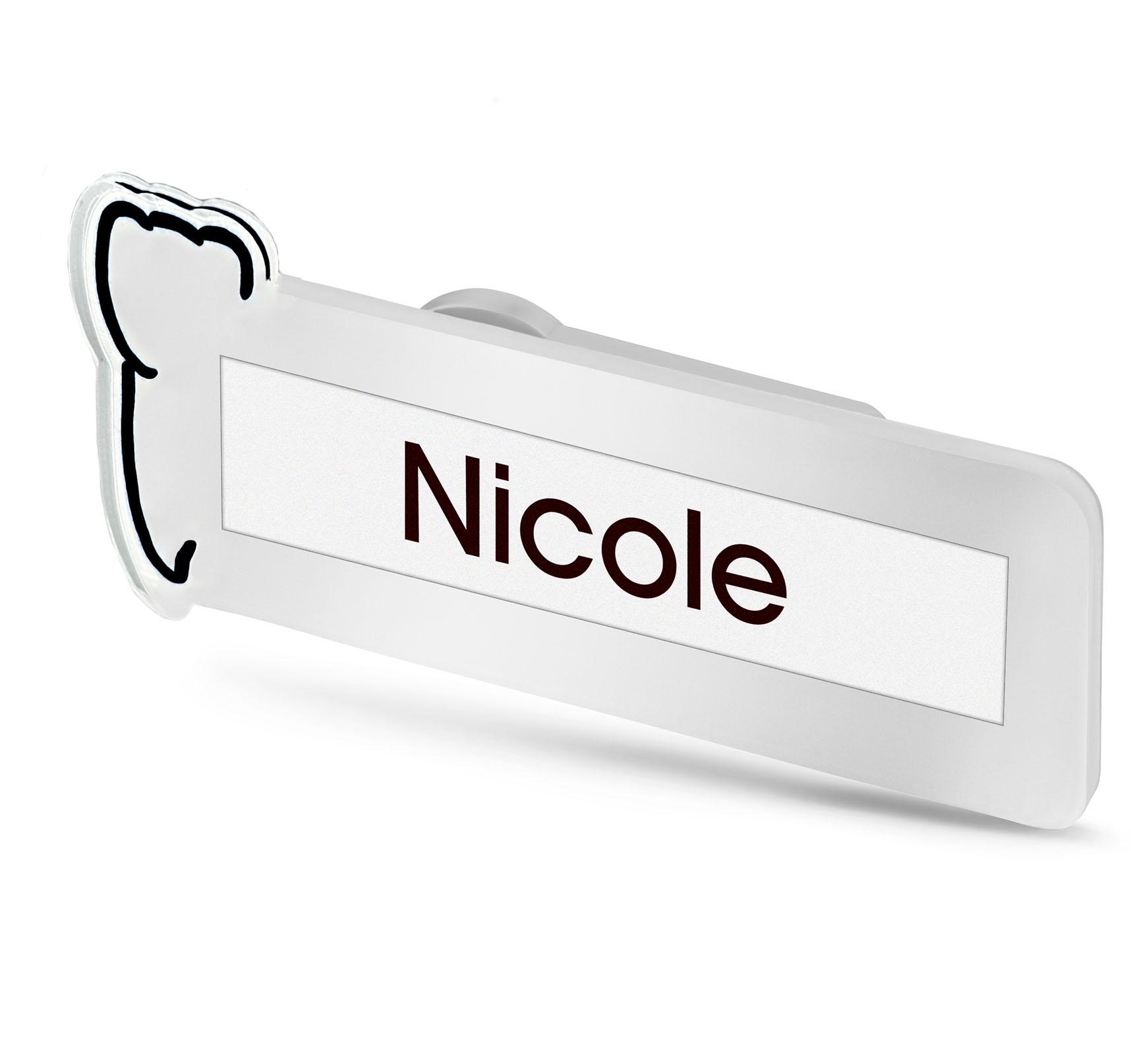 CONTUR-LINE Namensschilder Zahnform