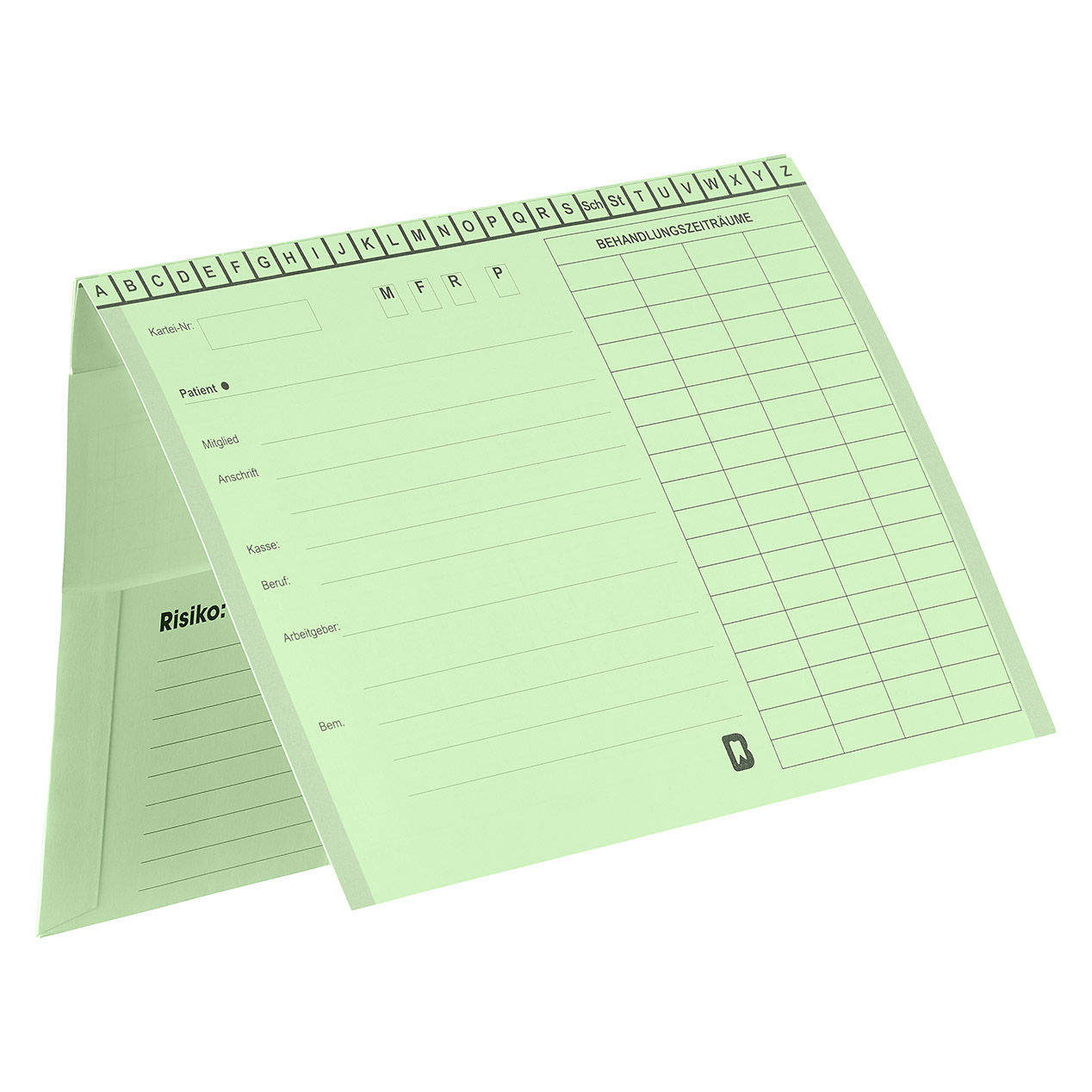 Kartei A5/SL ohne Heftzunge, Karteikarte, Karteimappe