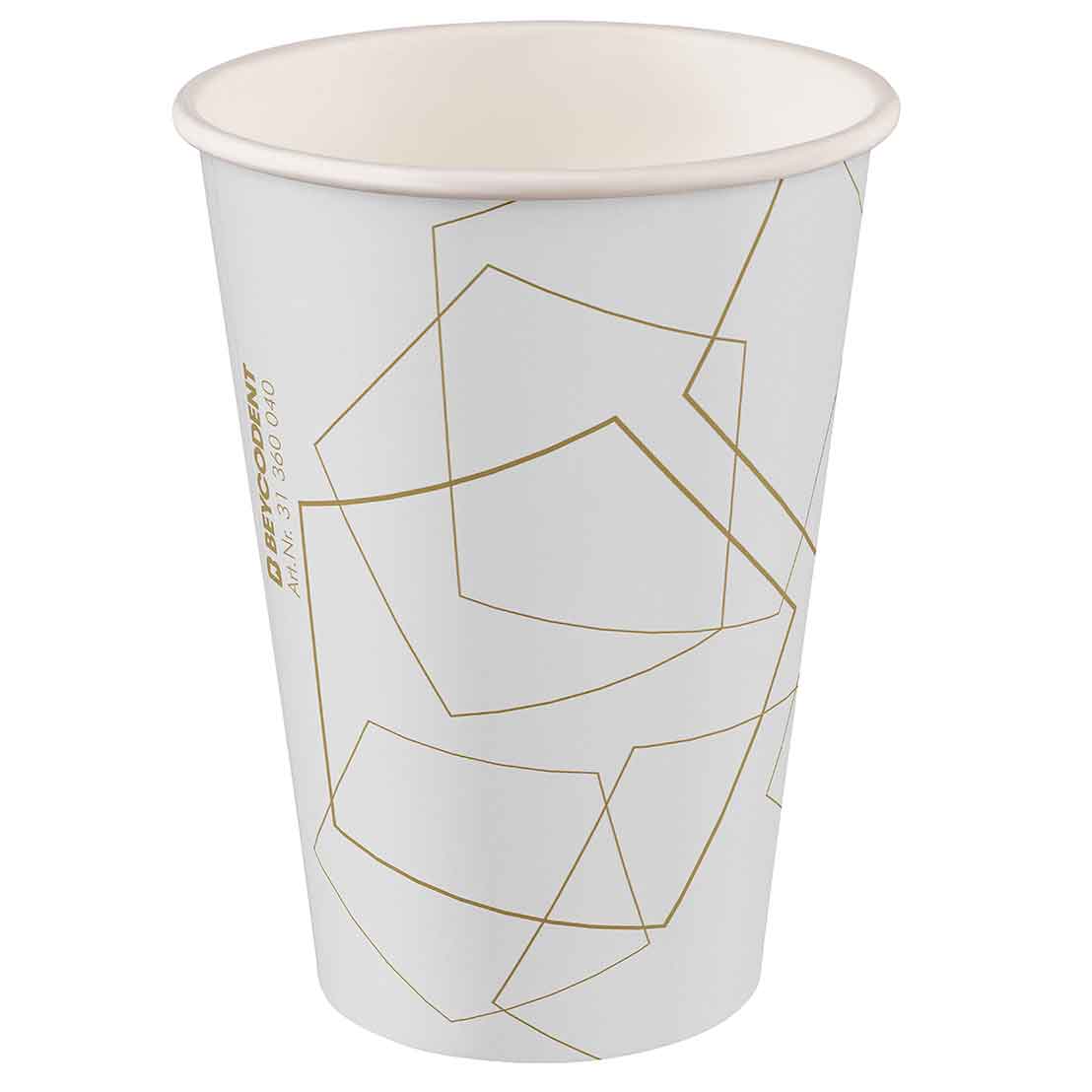 Mundspülbecher gold Hartpapier, recyclebar