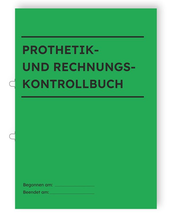 Prothetik-und Rechnungskontrollbuch