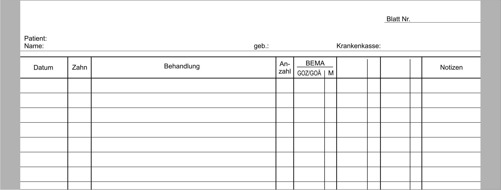 Einlegeblatt A 1000 Stück