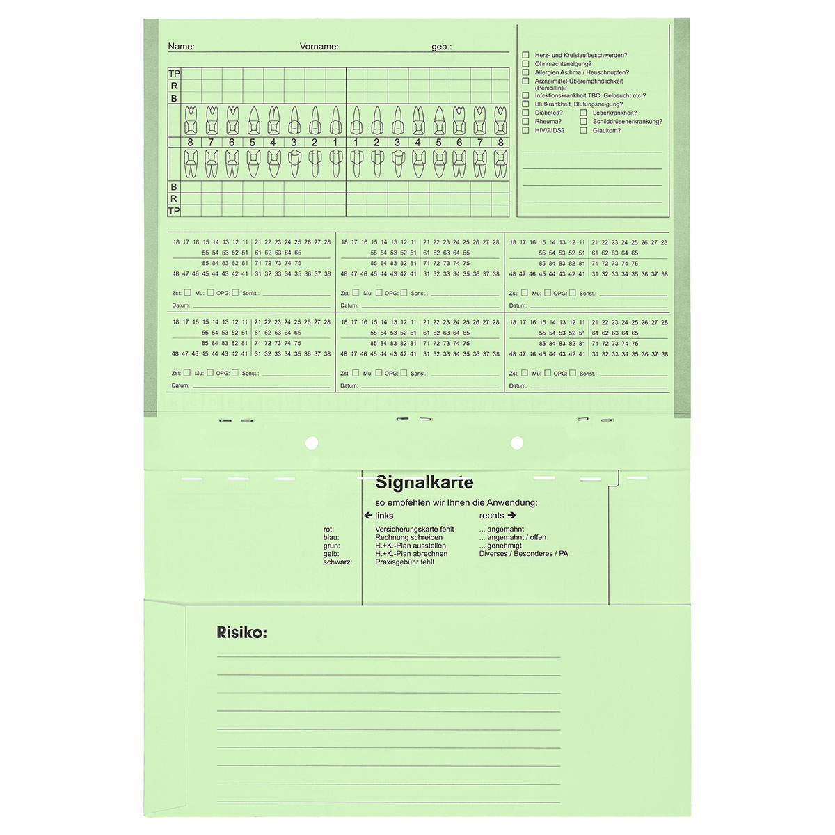 Kartei A5/SL ohne Heftzunge, Karteikarte, Karteimappe