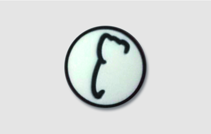 Schuhanstecker, Motiv Zahn Kontur