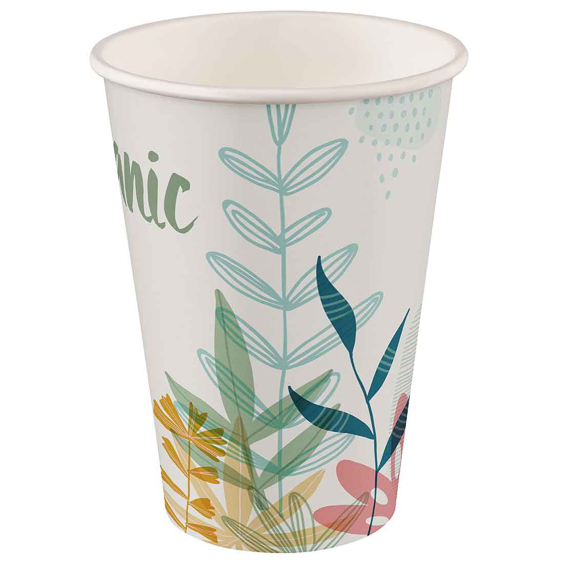 Bio-Hartpapierbecher, flower, PLA