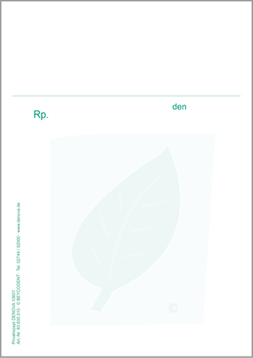 Privatrezept  DENOVA, DIN A6, 100 Blatt