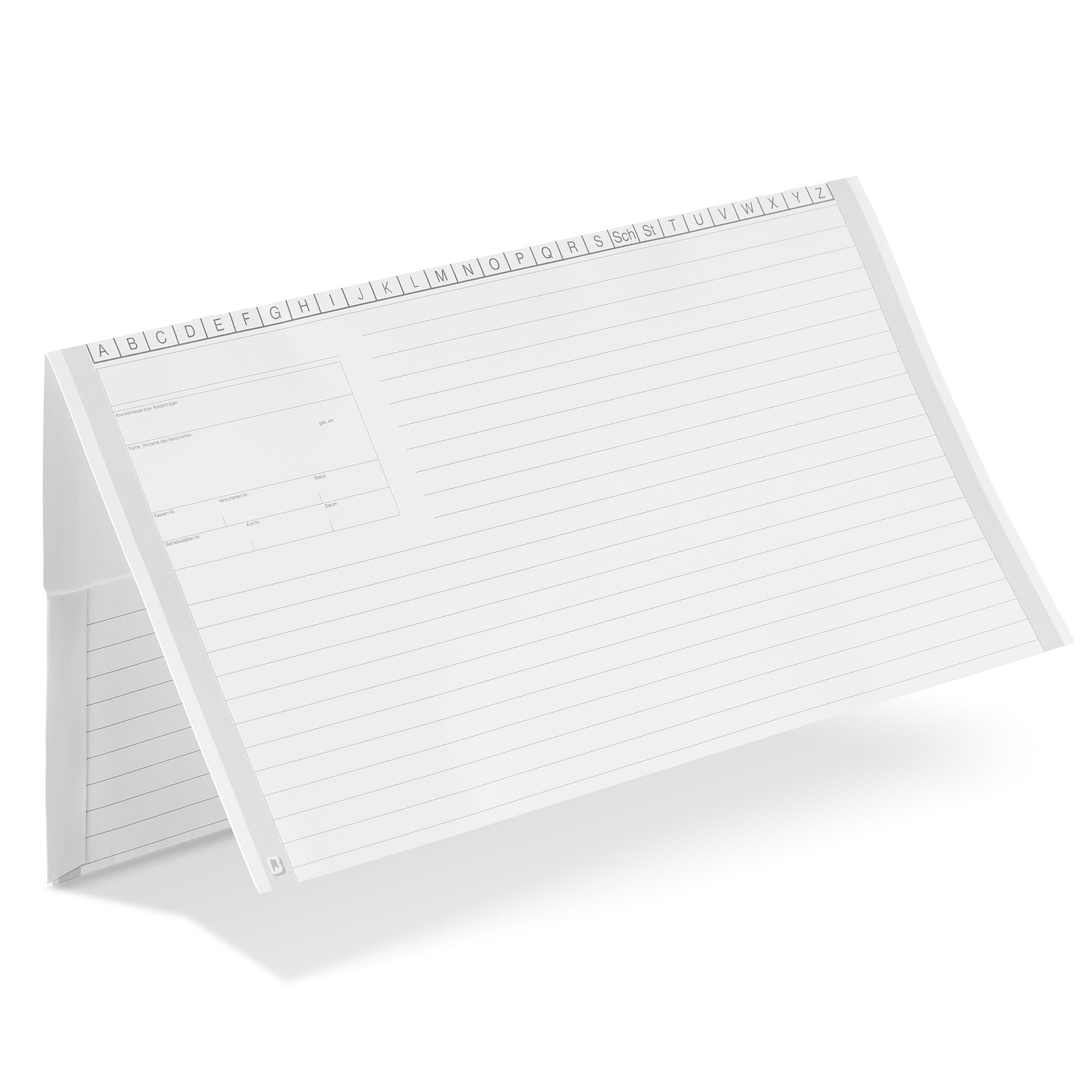 Archivmappe für OPGs - Stabiler Karton mit Chipkarten-Adressfeld