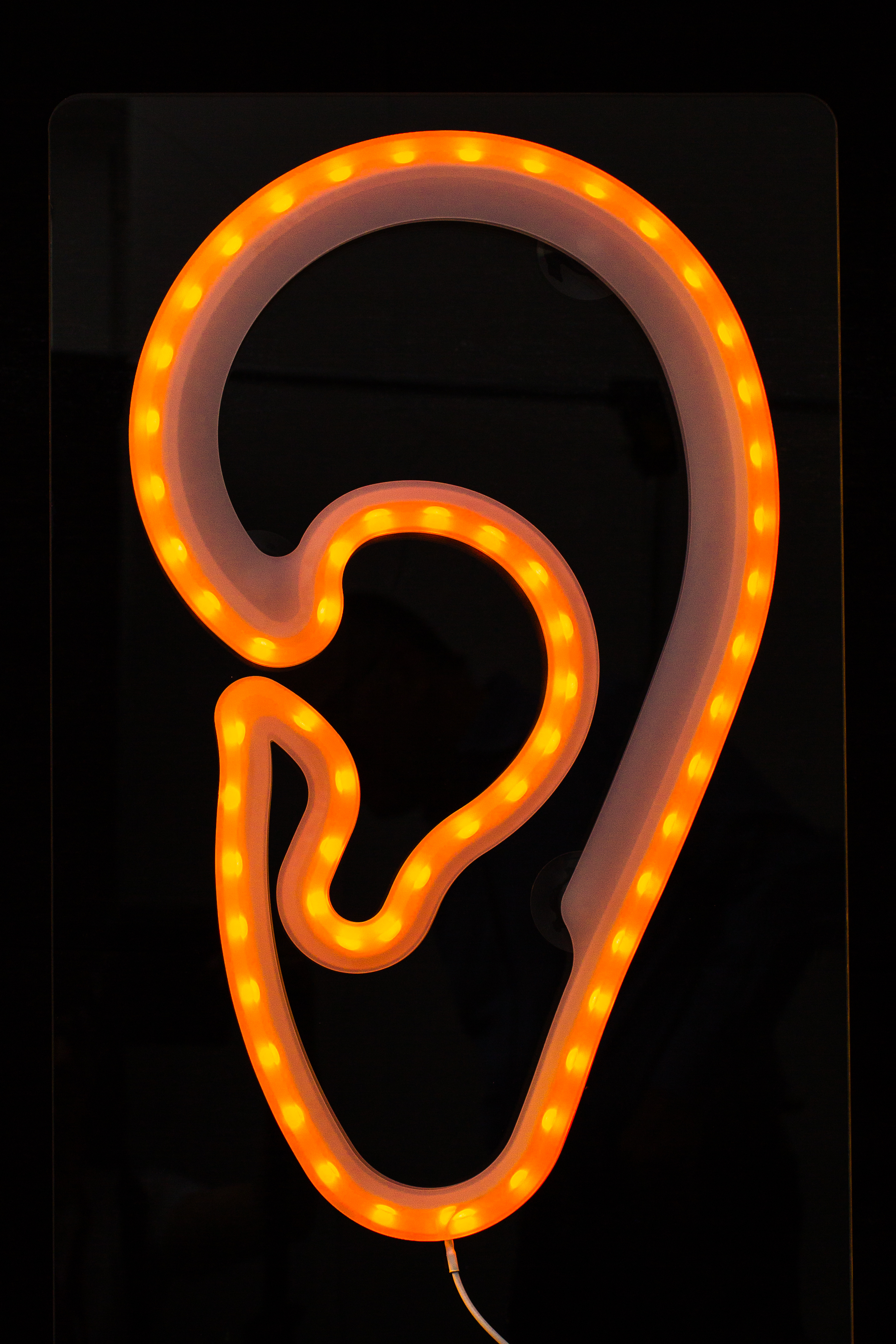 LED-Leuchtohr window AKUSTIK Werbung