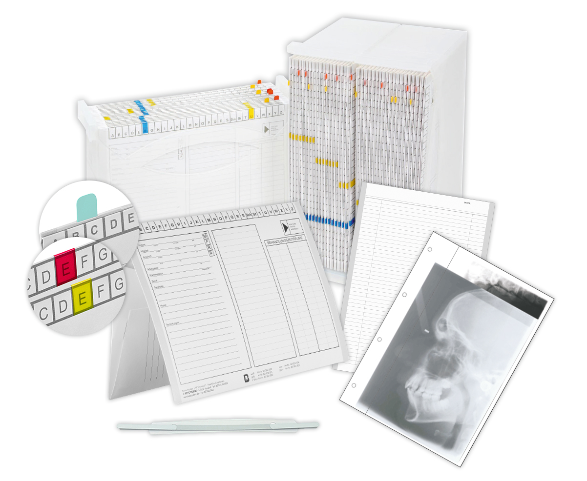 Sparpaket Kartei A4 / 821 Universal, Patientenkartei für DIN A4 Dokumente