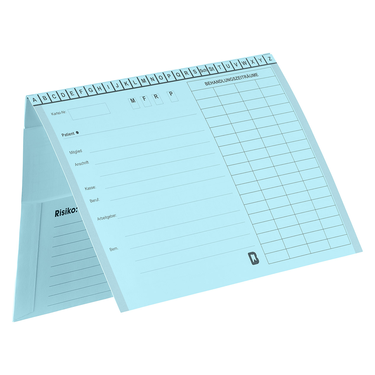 Kartei A5/SL ohne Heftzunge, Karteikarte, Karteimappe